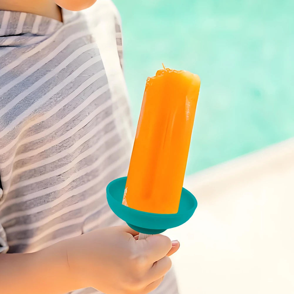 1-4Pcs Drip Free Ice Pop Holder Creative Drip-Proof Popsicle Rack No Mess Free Ice Rack Popsicle Holder for Kids Ice Cream