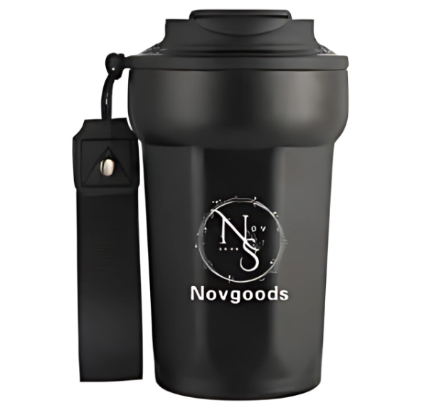 1 Of Top Five Novgoods Portable Tumbler Cup – Leakproof, BPA-Free with Carry Strap
