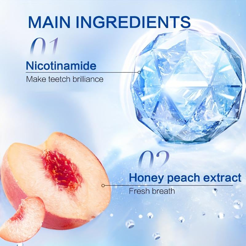 Effective Teeth Whitening Toothpaste - Mild and Non-Irritating Formula for Yellow Teeth - Improve Oral Hygiene and Enhance Smile