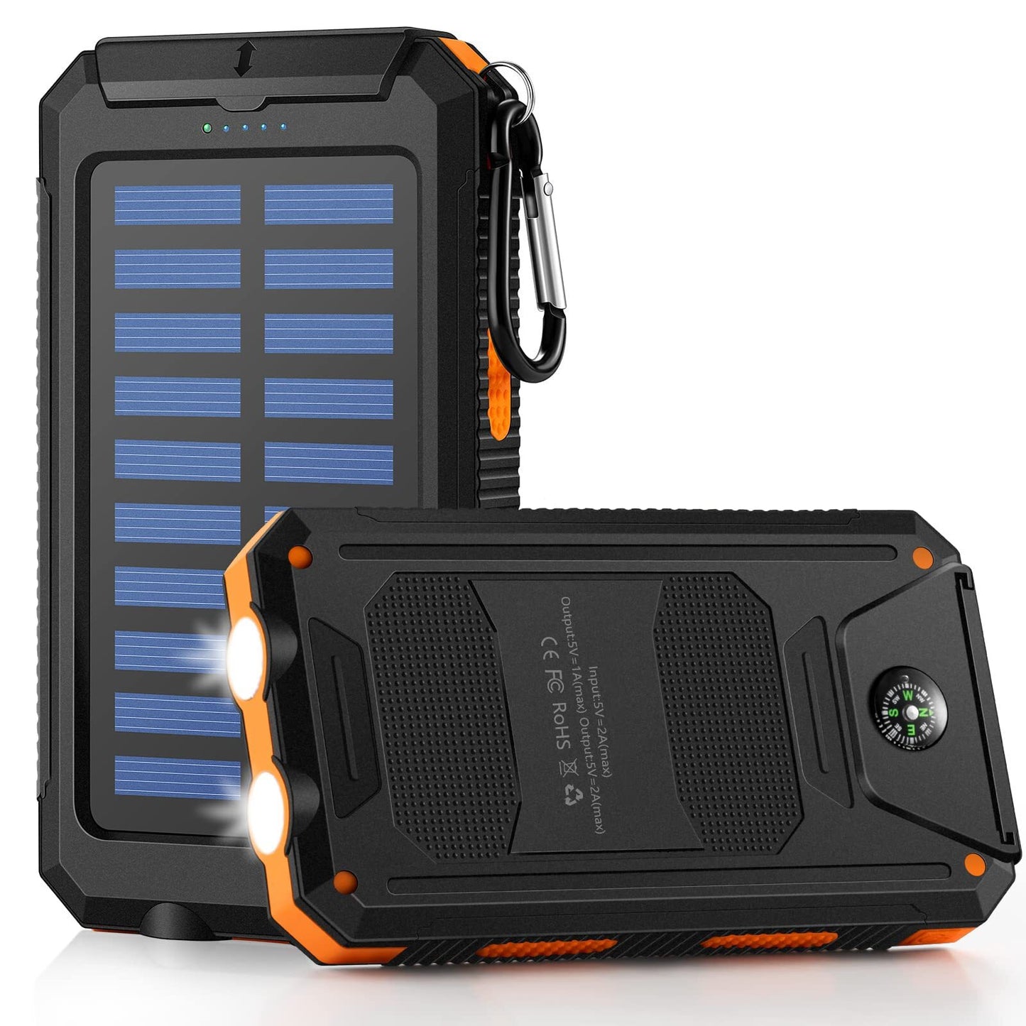 2025 Solar Portable Charg Power Bank with Flashlight Battery Pack Fast Charge