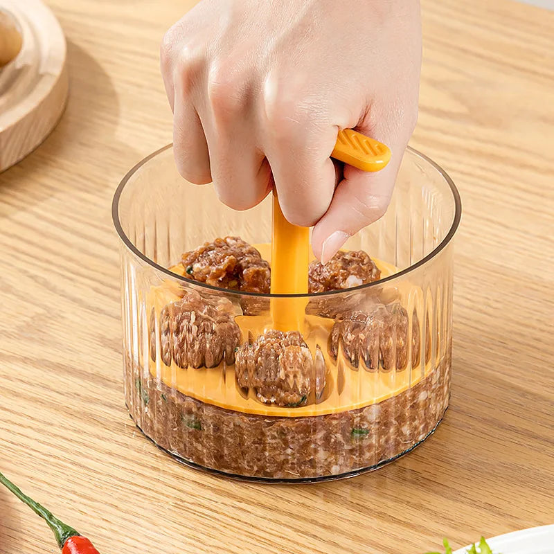 Meatball Maker Kitchen Extruded Meatball Making Tool Frikadeller Maker Meat Ball Mold Plastic Translucent Meatball Shaper