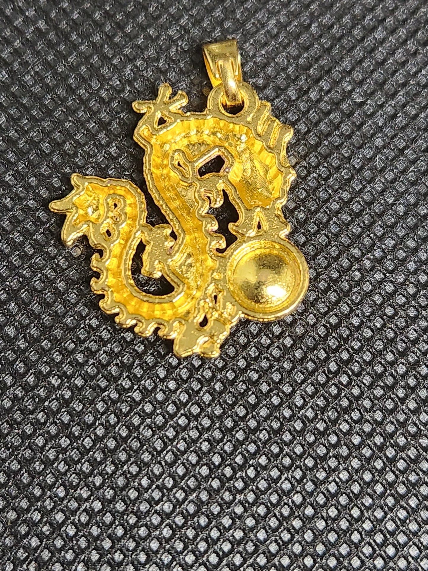 Gold plated 24k  Dragon pendant