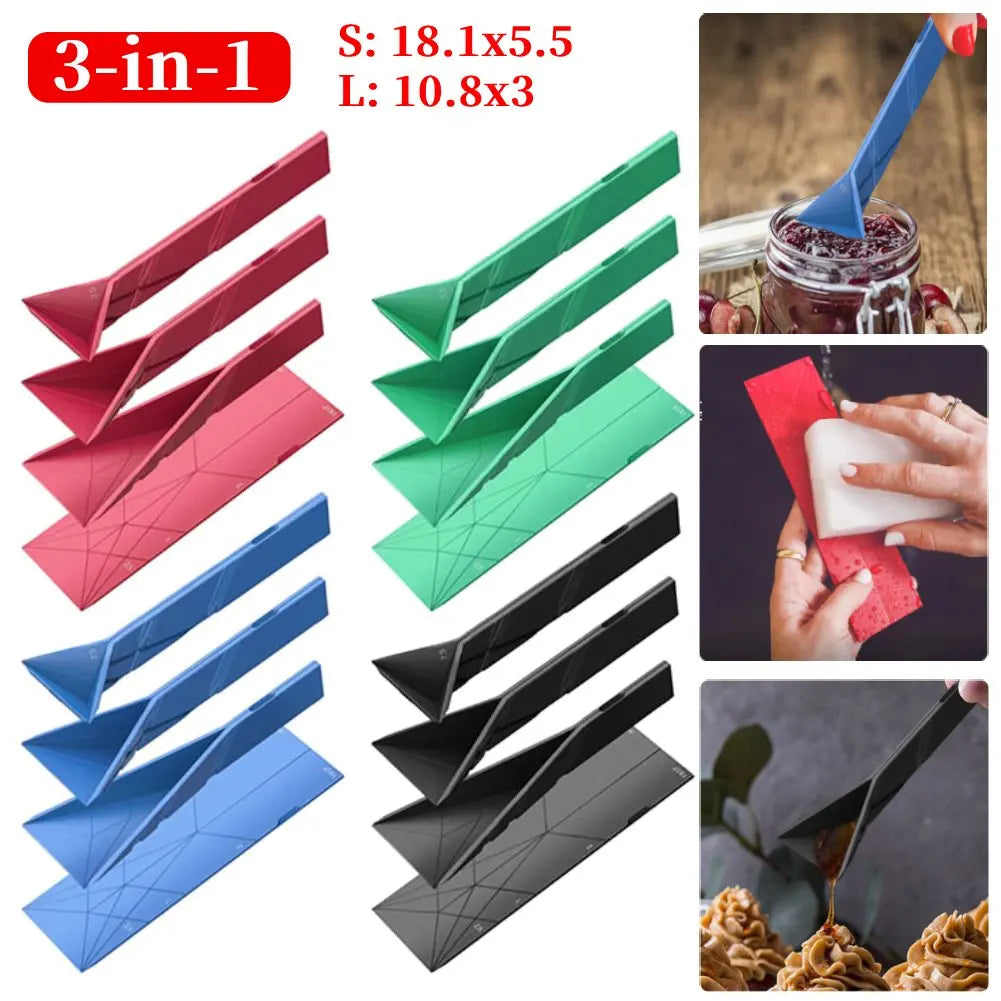 Polygons Flat 3-In-1 Cooking Baking Liquid Spoon Spoon Shaped Cooking Baking Tablespoon Fold Measure Home Kitchen Tools