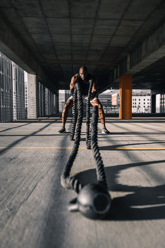 Cordless jump rope fitness workout